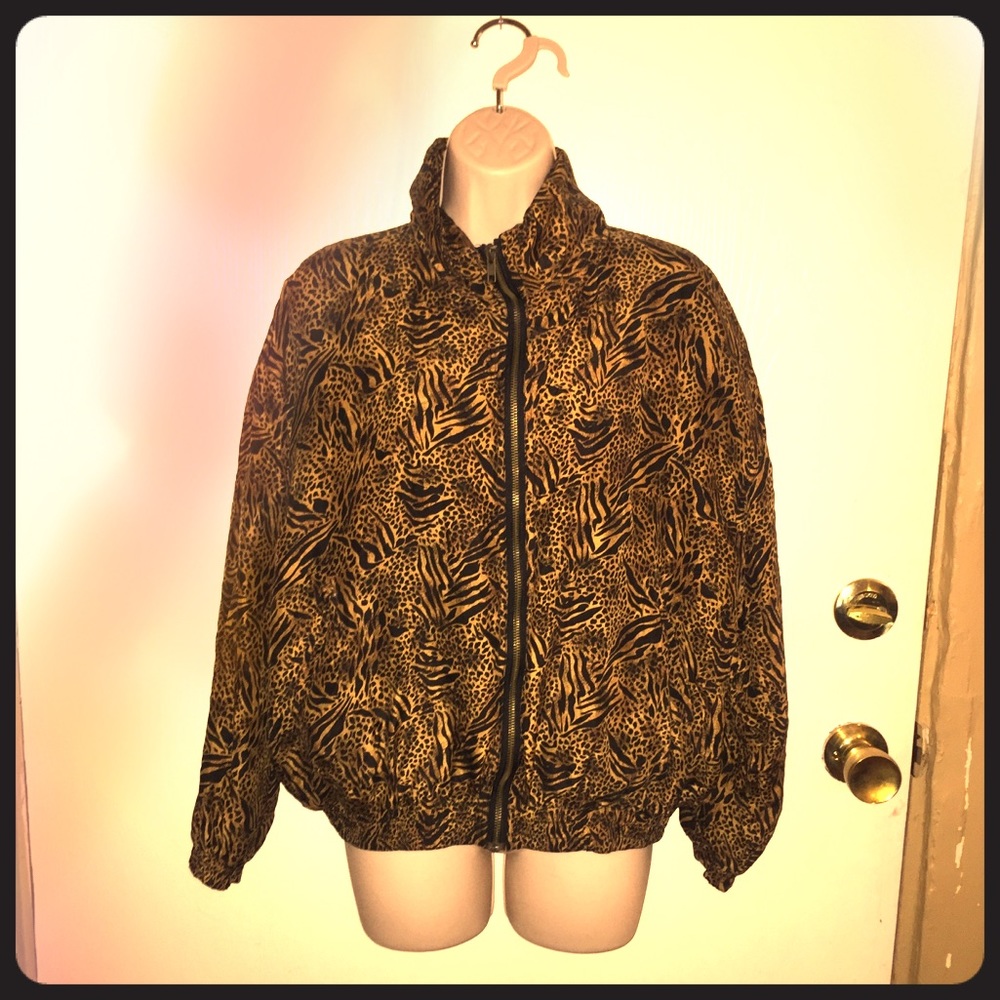 VTG animal print windbreaker
